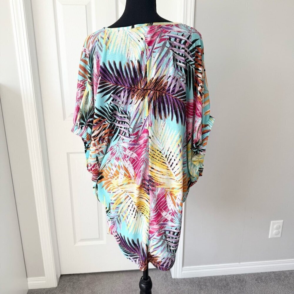 Cover Me Tropical Print Women's Swim Cover-Up - Picture 3 of 13